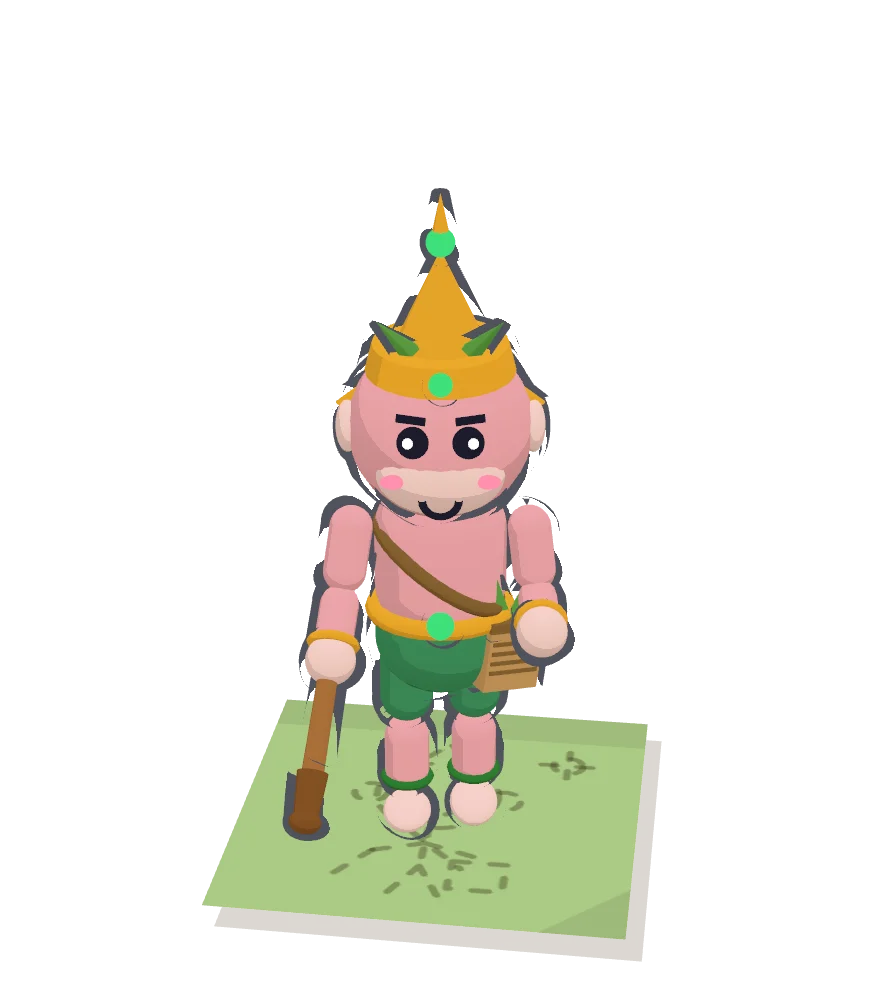 โมเดล 3D ของชมพูพานในเกม