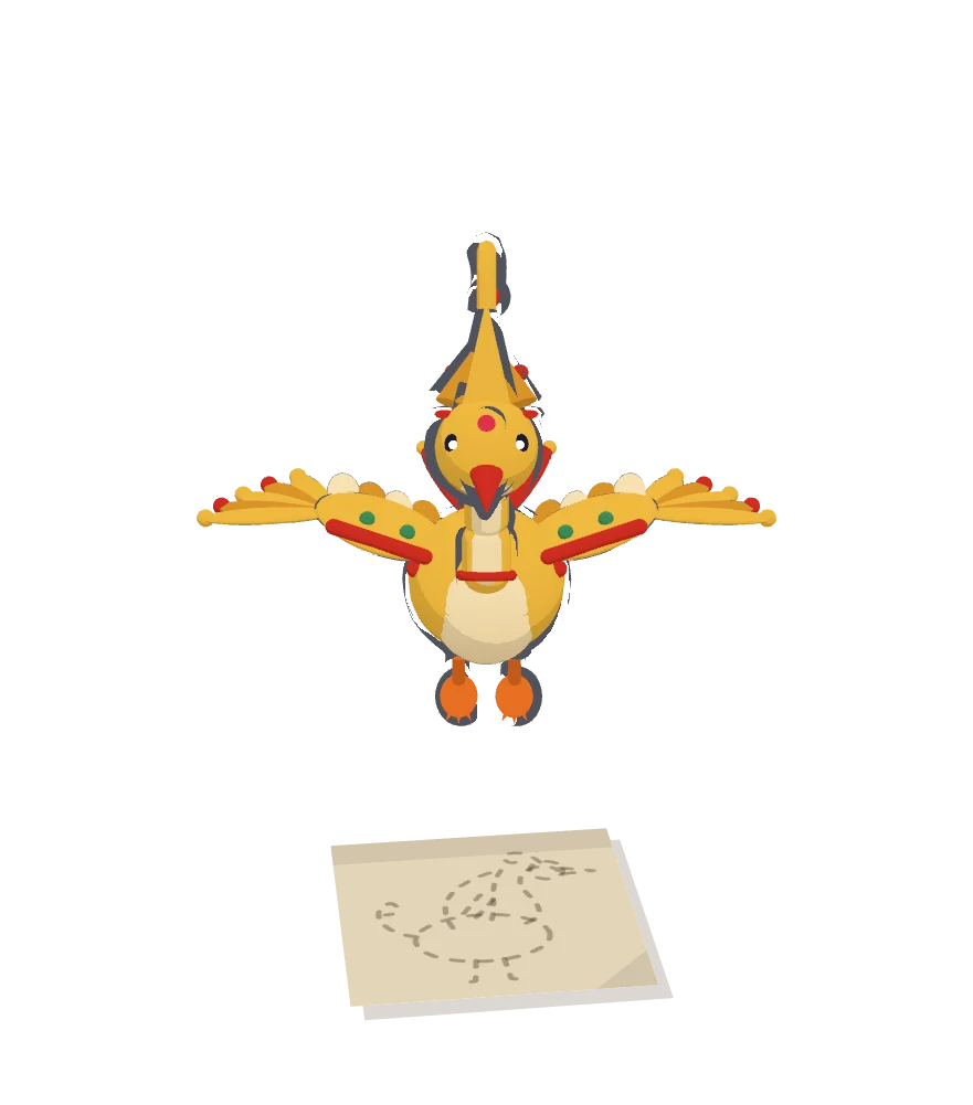 โมเดล 3D ของหงส์ทองในเกม
