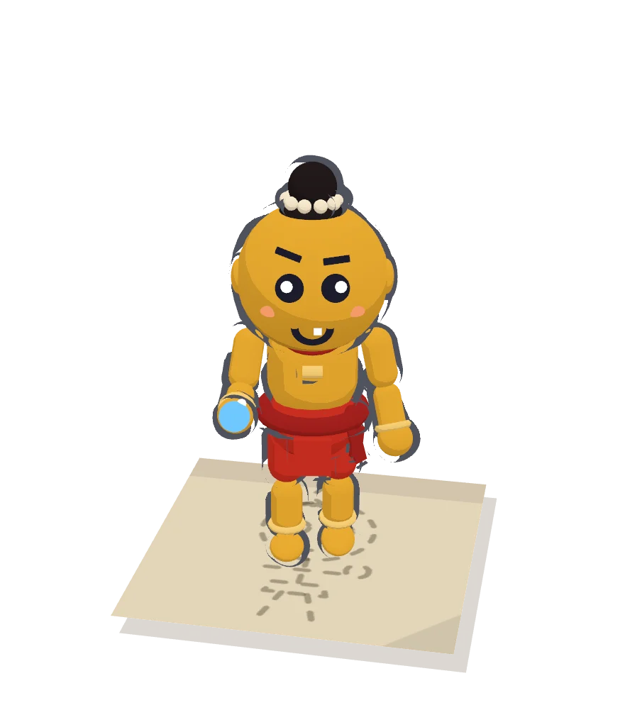 โมเดล 3D ของกุมารทองในเกม