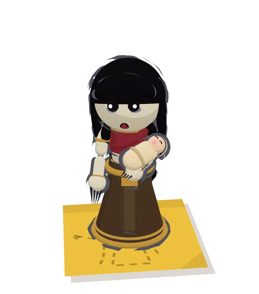 โมเดล 3D ของแม่นาคในเกม
