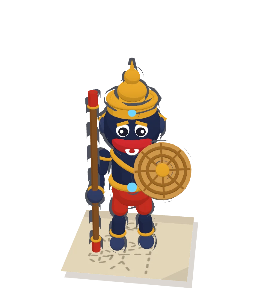 โมเดล 3D ของนิลนนท์ในเกม
