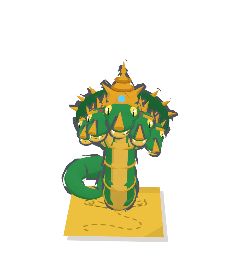 โมเดล 3D ของพญานาคราชในเกม