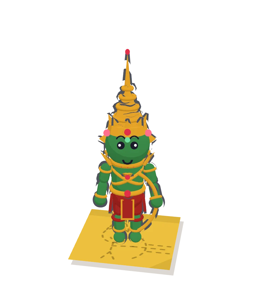โมเดล 3D ของพระรามในเกม