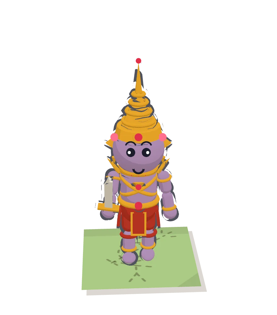 โมเดล 3D ของพระสัตรุดในเกม