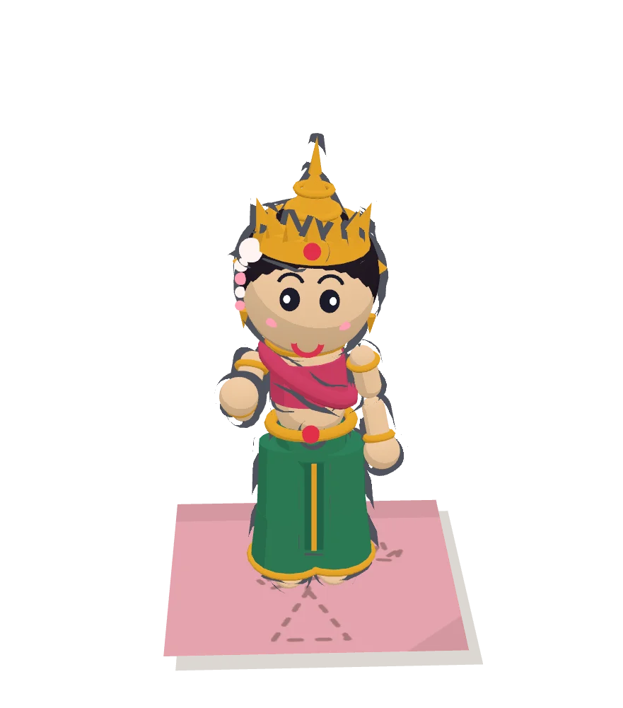 โมเดล 3D ของนางสีดาในเกม